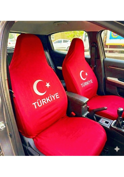 Ayyıldız Kırmızı Ayyıldız Servis Kılıfı Ön Ve Arka 4parça Takım 1.kalite Likrali Penye Yıkanabilir 1 Takım