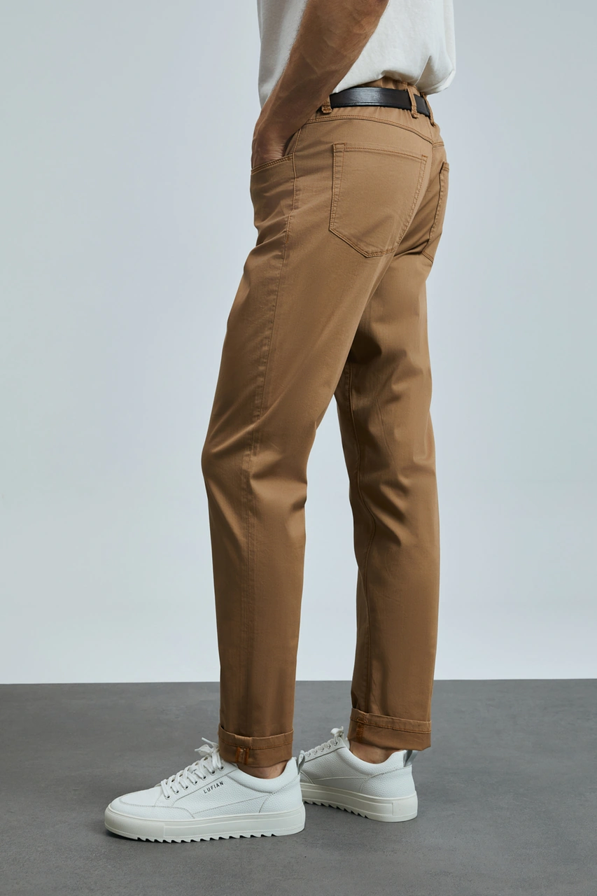 Lufian Helt Spor 5 Cep Erkek Pantolon Slim Fit Deve Tüyü Deve Tüyü 111190347100440 Deve Tüyü