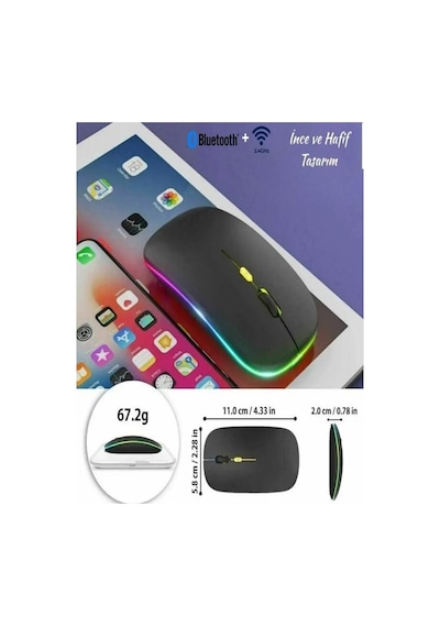 Kablosuz Fare Bluetooth Mouse Typec Şarjlı Sessiz Mac Windows Telefon Tablet Uyumlu 1600 Dpı 600ma Çok Renkli Kablosuz Fare Bluetooth Mouse Typec Şarjlı Sessiz Mac Windows Telefon Tablet Uyumlu 1600 Dpı 600ma Çok Renkli