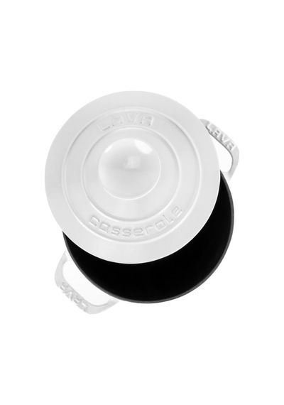 Lava Döküm Yuvarlak Tencere Döküm Demir Kapak Experience Majolik Serisi Çap Ø 23cm Beyaz Sku: Smg8690010576460 Açık