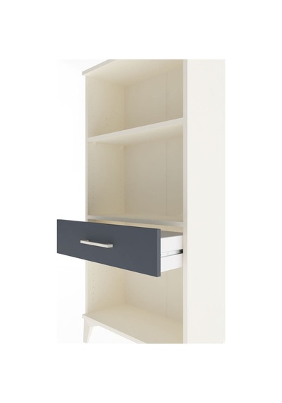 Arges Dolap 2 Raflı Tek Çekmeceli 60x30x134 Aytaşı-antrasit Aytaşı