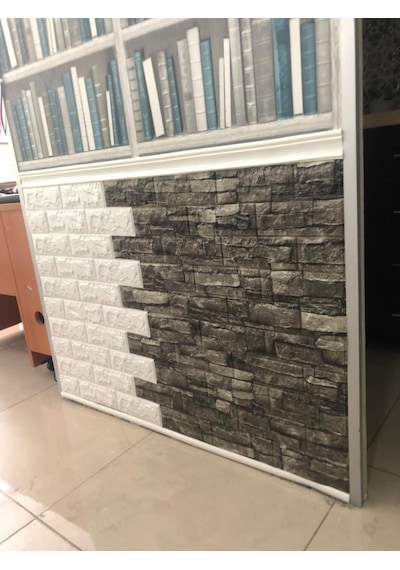 Kendinden Yapışkanlı Esnek Silinebilir Duvar Kağıdı Panel 10 Adet