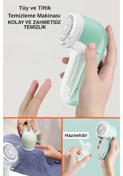 Şarjlı Elbise Giysi Tiftik Ve Kazak Tüy Toplama Makinesi Pratik Temizleme Makinesi Karışık