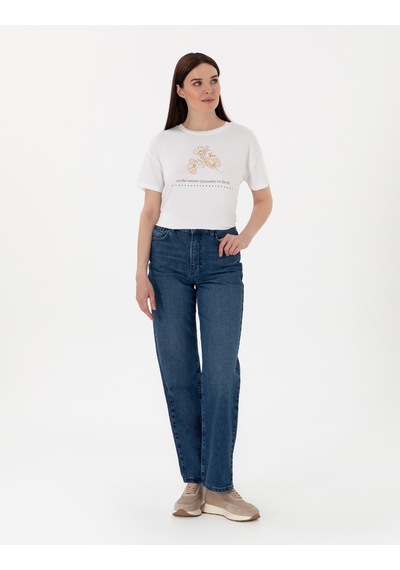 Pierre Cardin Kadın Beyaz Tişört 50305787-vr013