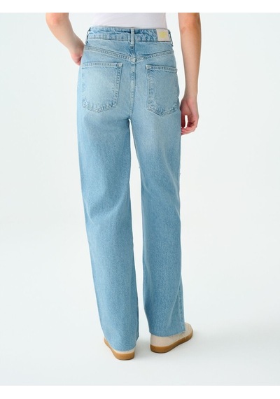 LOFT Long Wide Leg Regular Fit Kadın Pantolon Lf2032596 Q1.v1 Denim