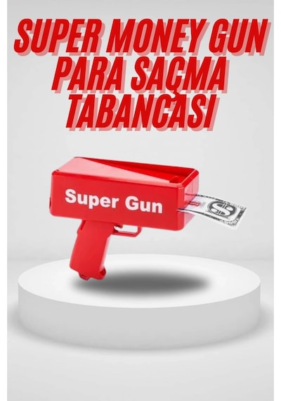 Para Saçma Tabancası Kırmızı Para Fırlatma Oyuncağı Parti Eğlencesi 0 - 99