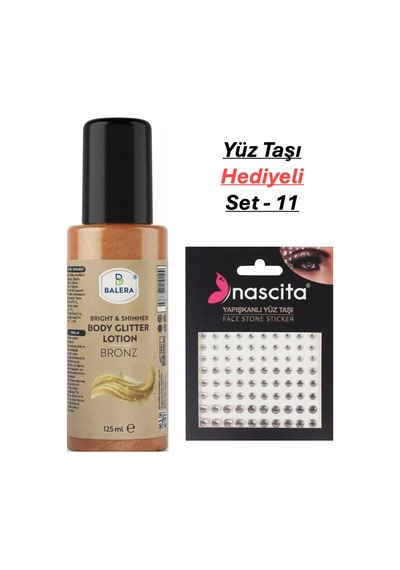 Vücut Losyonu Simli 125 Ml & Yüz Taşı Hediyeli-11