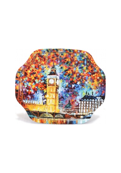 Ef166-01 Afremov Big Ban Desenli Özel Şekil Tepsi 28x33 Cm Desenli