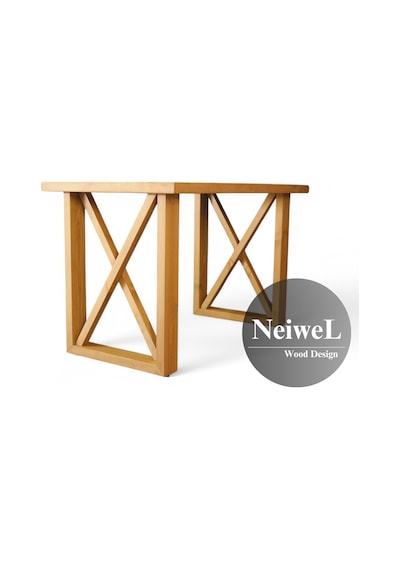 Neiwel Niel Doğal Ahşap Toplantı Masası x 120 x 220 Açık Ceviz