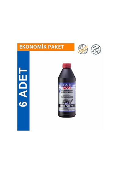 Liqui Moly Gl5 Ls 75W-140 Sentetik Hypoid Dişli Yağı 6 x 1 L