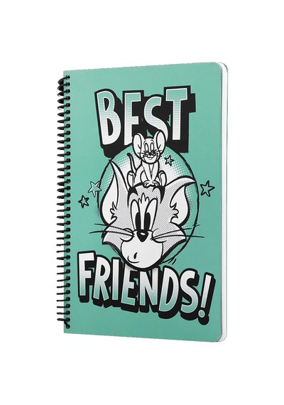 Mabbels Spiralli Defter Tom And Jerry Best Friends Yeşil 80 Yp 17x24 Dft-388593 Çok Renkli