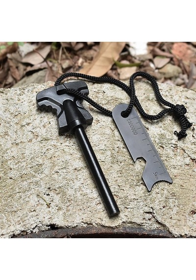 Valkyrie 8mm 8.5cm Magnezyum Ateş Başlatıcı Bar -%100 Katkısız Alüminyum İçermez Fire Starter Çok Renkli