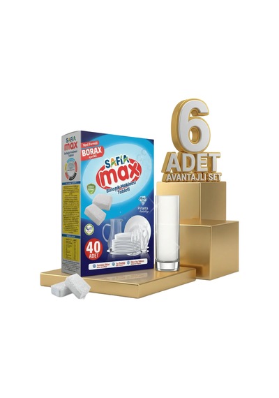 Safia Max Bulaşık Makina Tableti 6x40lı