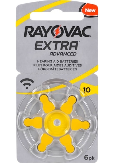 Rayovac Extra Advanced 10 Numara Blister İşitme Cihazı Pili 6 x 10'lu