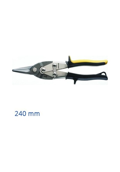 Alüminyum Düz Saç Kesme Makası 240 Mm Ergonomik Tasarım