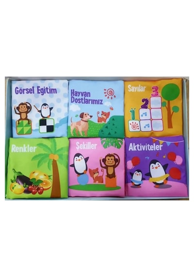 Bebeğimin İlk Kitap Seti 6'lı Set I Duyusal Gelişim I Motor