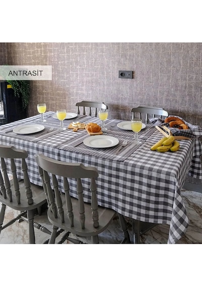 İyi Geceler %100 Pamuklu Happy Days Minimal Doğal Ahşap Ekmek Sepetli Sofra Ve Piknik Seti 7 Parça - Antrasit İyi Geceler %100 Pamuklu Happy Days Minimal Doğal Ahşap Ekmek Sepetli Sofra Ve Piknik Seti 7 Parça - Antrasit