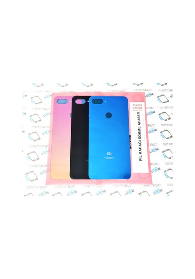 Xiaomi Mi 8 Lite Arka Kapak Batarya Pil Kapağı (Cam).