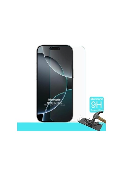16 Pro Tempered Glass Cam Ekran 16 Pro İle Uyumlu Ekran - Şeffaf