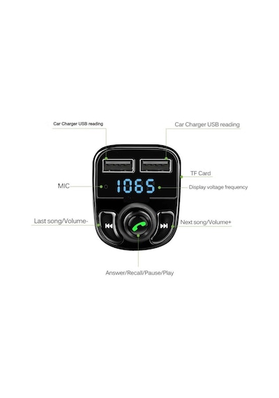 Carx8 Bluetooth Araç Kiti Fm Transmitter Lisinya
