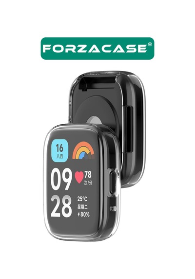 Forzacase Xiaomi Redmi Watch 3 Active İle Uyumlu Önü Kapalı Ekran Korumalı Silikon Kılıf - Fc256 Şeffaf