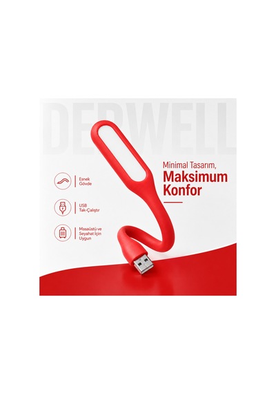 Esnek Usb Led Lamba Powerbank Laptop Ve Pc İçin Taşınabilir Gece Lambası