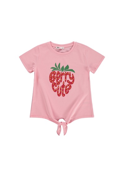 Civil Girls Berry Cute 6-9 Yaş Tişört - Pudra