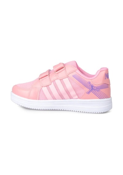 North Blue Pembe - Nort Blue Çocuk Düz Taban Ortopedik Cırtlı Spor Ayakkabı Pembe