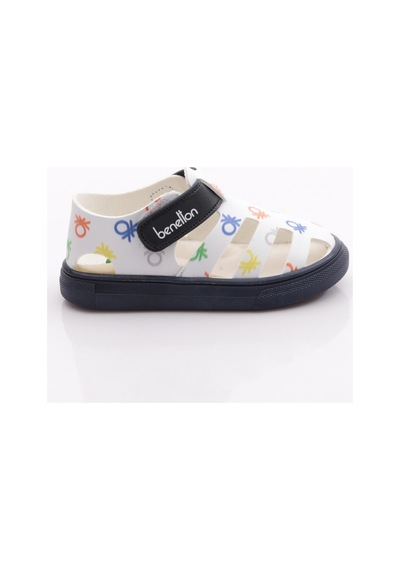 Benetton Bn-1400 Çocuk Sandalet Lacivert Monogram