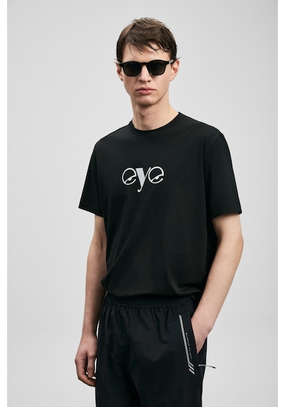 Lufian Larry Modern Grafik T- Shirt Siyah Siyah 111020306100100