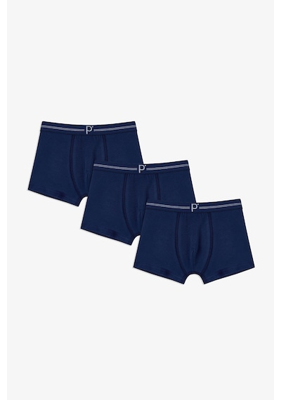 Penti Erkek Çocuk 3 lü Koyu Mavi Tonlu Boxer