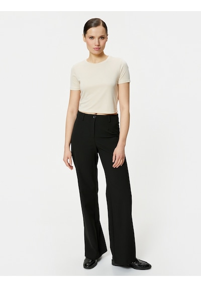 Koton Crop Tişört Kısa Kollu Bisiklet Yaka Modal Karışımlı Bej 4sak50259ek 4SAK50259EK050 Ekru Koton Crop Tişört Kısa Kollu Bisiklet Yaka Modal Karışımlı Bej 4sak50259ek 4SAK50259EK050 Ekru