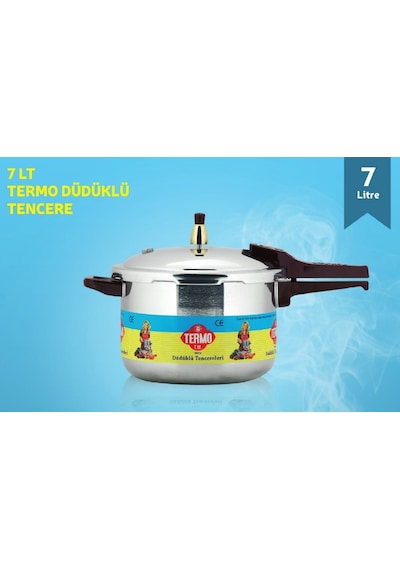 Termo Alüminyum Düdüklü Tencere 7 LT Gümüş