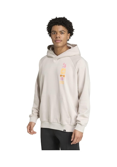 Jv8779-e Adidas Gfx Hoodıe Erkek Sweatshirt Bej Jv8779-e Bej
