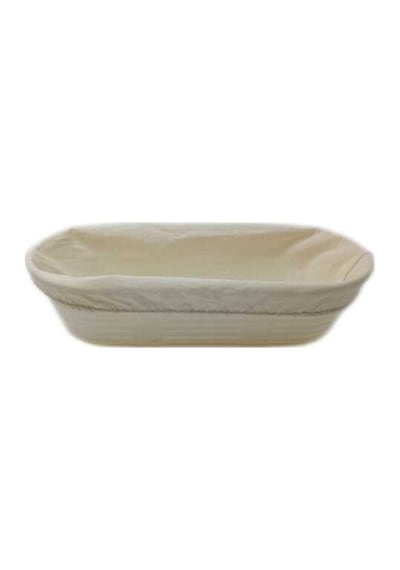 Hamur Mayalama Sepeti Bezi Oval 30 Cm Gümüş