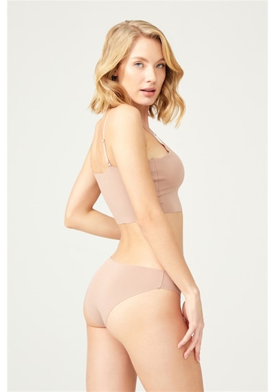 Cottonhill Basic İz Yapmayan Lazer Kesim Kadın Bikini Külot 5'li Paket Model1 Çok Renkli