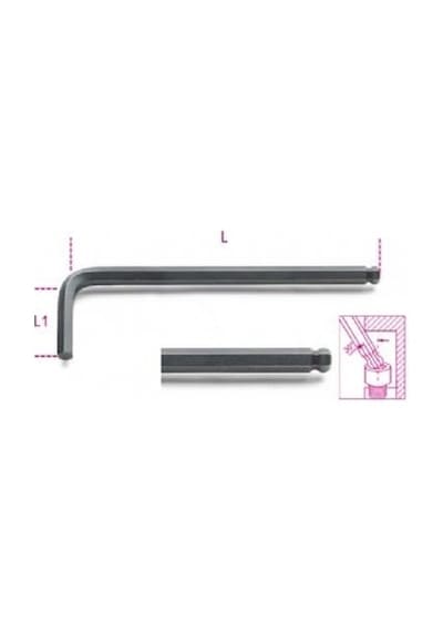 Beta 96bp/as 5/32" Yuvarlak Bombe Top Başlı Uzun Allen Anahtar Inch