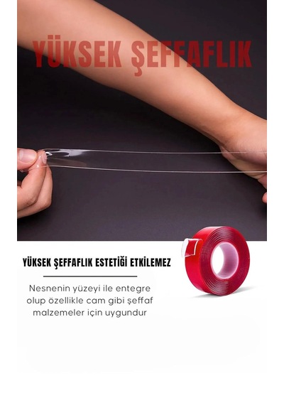 Çift Taraflı Silikon Bant Basınca Duyarlı Yapışkan Akrilik Köpük