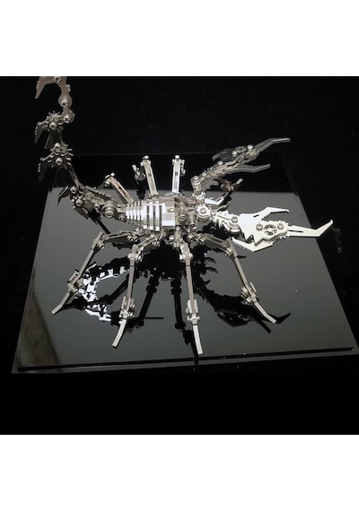 3d Metal Akrep Modeli Mekanik Tasarım, Premium Masaüstü Dekor & Koleksiyon Figürü