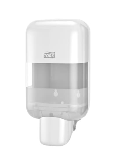 Tork Mini Sıvı Sabun, Köpük Sabun Ve Dezenfektan Dispenseri Beyaz S5 Manuel Duvar Tipi 565200