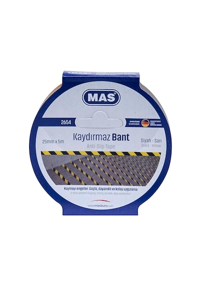 2654 Kaydırmaz Bant, Sarı &amp Siyah 1