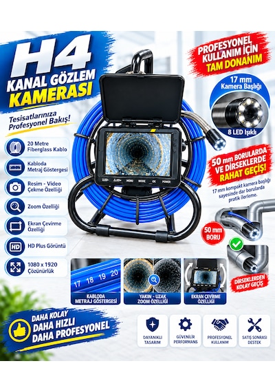 Kanal Gözlem Kamerası H4 / 20 Metre