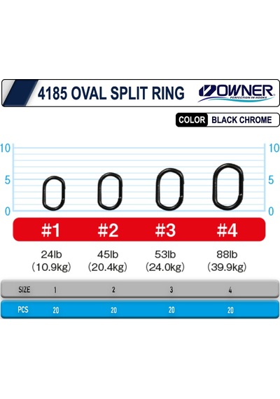 Owner 4185 Oval Split Ring 4
