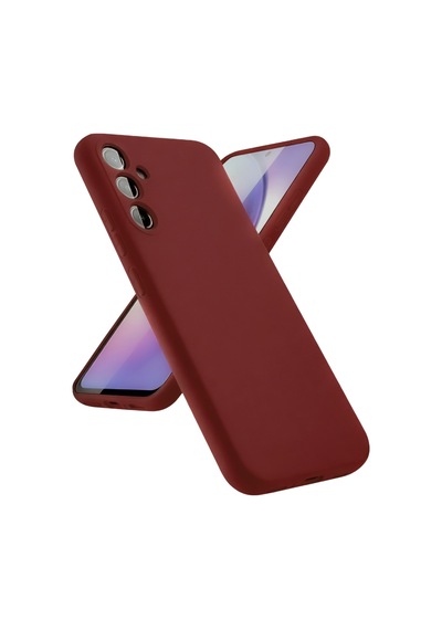 Samsung Galaxy  Uyumlu,  A24 4g Kılıf First Silikon - Bordo