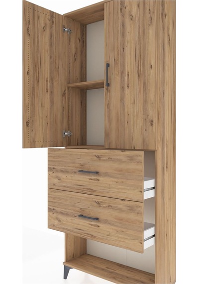 Arges Dolap 2 Raflı 2 Çekmeceli 2 Kapaklı 88x30x221 Çam-çam Çam Arges Dolap 2 Raflı 2 Çekmeceli 2 Kapaklı 88x30x221 Çam-çam Çam