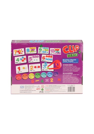 Capls-5286 Bead Kutu Oyunu -ca Games Çok Renkli