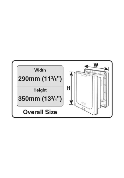 Cat Mate Köpek Kapısı M 2 Yollu Kapı 277 x 224 MM