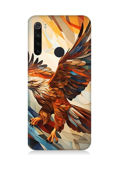 Xiaomi Redmi Note 8 Uyumlu Silikon Kılıf Uçan Savaşçı Kartal
