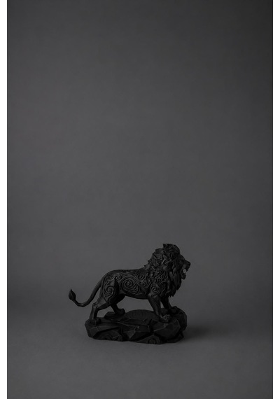 Aslan Figürlü Dekoratif Biblo Modern Masaüstü Ofis Dekoru Ev Dekorasyonu 7 X 12 Cm