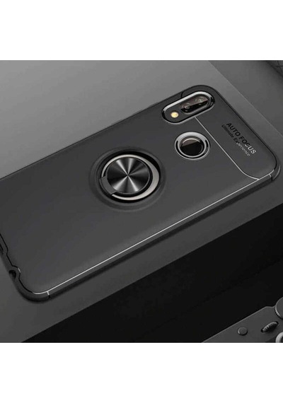 Huawei P Smart 2019 Kılıf Zore Ravel Silikon Kapak Siyah